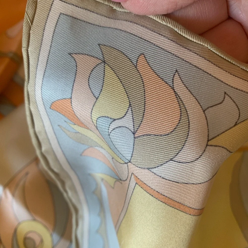 Two Vintage Silk/Polyester Women’s Scarves